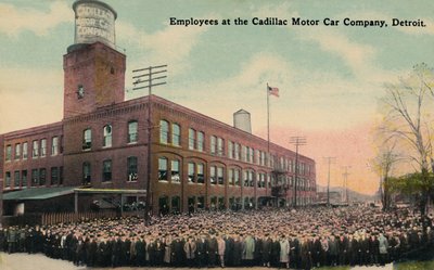 Ansatte hos Cadillac Motor Car Company, Detroit, omkring 1930