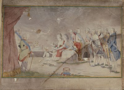Kejserinde Catherine II med sin familie og hoffolk, slutningen af 1780