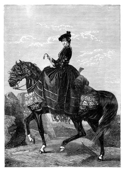 Kejserinde Eugenie de Montijo 1826-1920 af Unbekannt