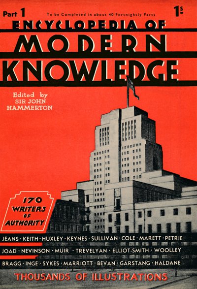 Encyclopedia of Modern Knowledge Del 1-annonce, 1935 af Unbekannt