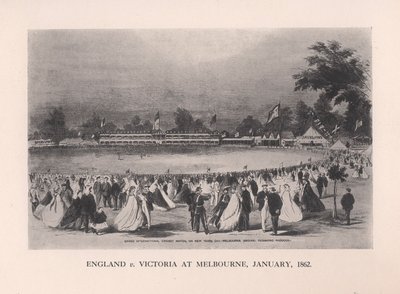 England mod Victoria i Melbourne, Australien, januar 1862 1912 af Unbekannt