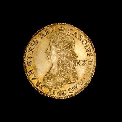 Engelsk guld dobbelt kronemønt af Unbekannt