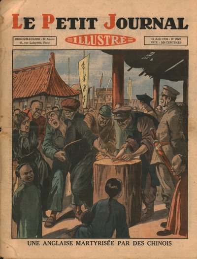 Engelsk kvinde martyrdød af kineserne, 1930. af Unbekannt