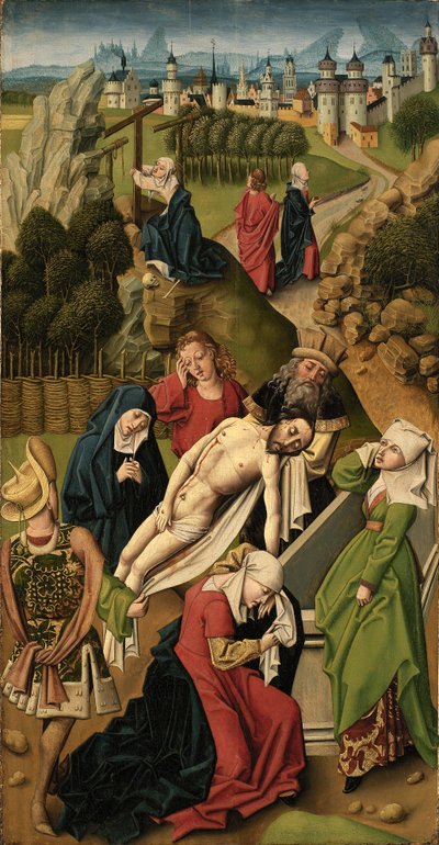Begravelse, 1400-tallet. af Unbekannt
