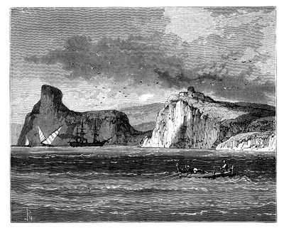 Indgang til Balaclava Havn, Ukraine, c1888 af Unbekannt