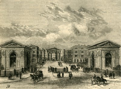 Indgang til Euston Square Station, c1876. af Unbekannt