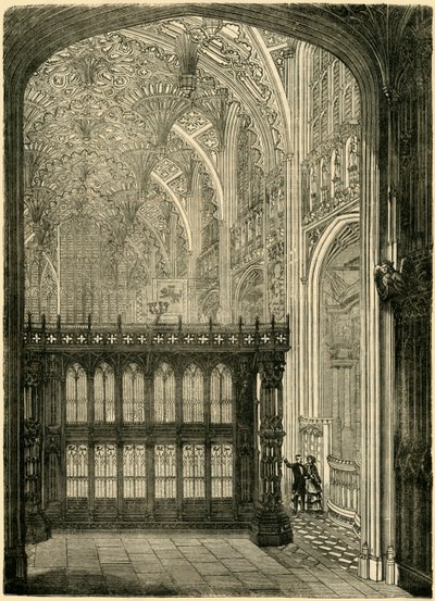 Indgang til kong Henrik VII.s kapel, 1881. af Unbekannt