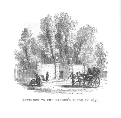 Indgang til Rangers Lodge i 1841, c1870 af Unbekannt