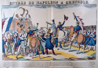 Entré af Napoleon til Grenoble, marts 1815, 1800-tallet af Unbekannt
