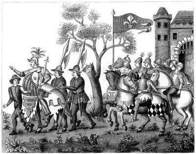 Entry of the King of Epinette, 16. århundrede 1849 af Unbekannt