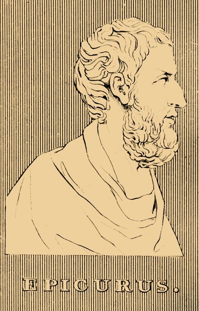 Epikur, 341-270 f.Kr., 1830 af Unbekannt