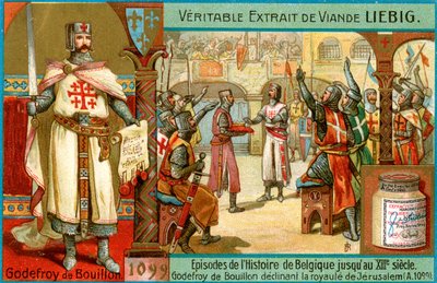 Episoder i Belgiens historie frem til det 13. århundrede: Godfrey of Bouillon, ca. 1900 af Unbekannt
