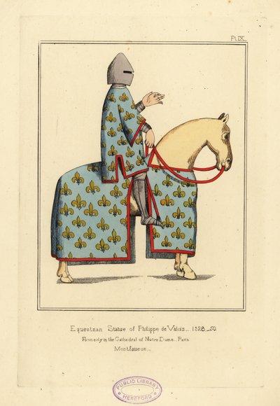 Rytterstatue af Philippe VI de Valois, konge af Frankrig af Unbekannt
