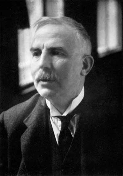 Ernest Rutherford 1871-1937, nobelprisvindende atomfysiker, c1908 af Unbekannt