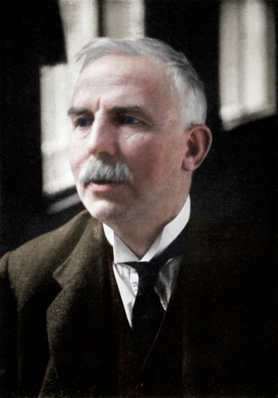 Ernest Rutherford 1871-1937, nobelprisvindende atomfysiker, c1908. af Unbekannt