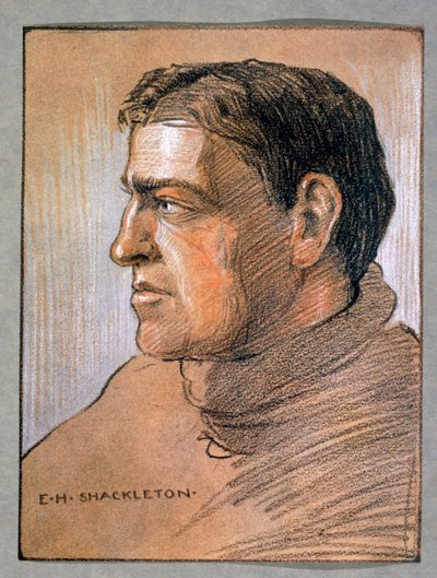 Ernest Shackleton, britisk opdagelsesrejsende, c1909 af Unbekannt