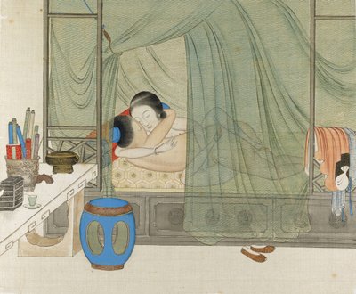 Erotisk scene, 1800-tallet af Unbekannt