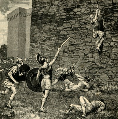 Marius den Yngres flugt i Praeneste, 1890. af Unbekannt