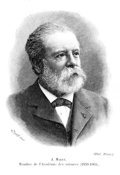 Etienne Jules Marey 1830-1903, pioner inden for kinematografi, c1904 af Unbekannt