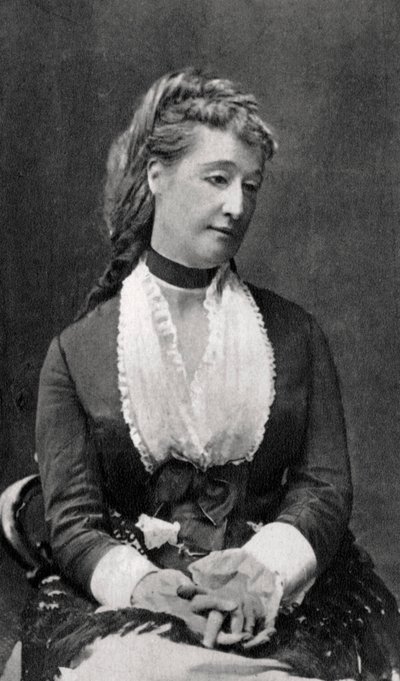 Eugenie de Montijo, kejserindekonsort af Napoleon III af Frankrig, c1865-1875 af Unbekannt