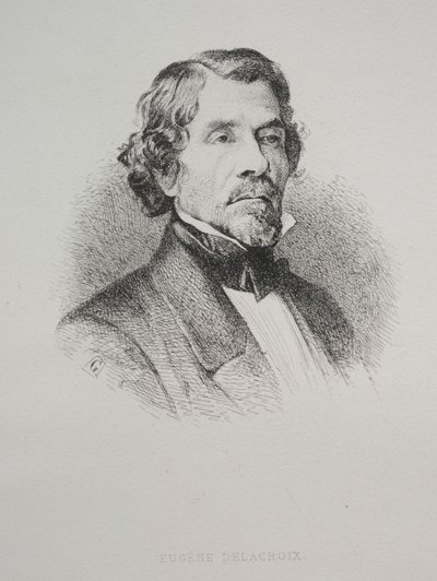 Eugene Delacroix, 1800-tallet. af Unbekannt