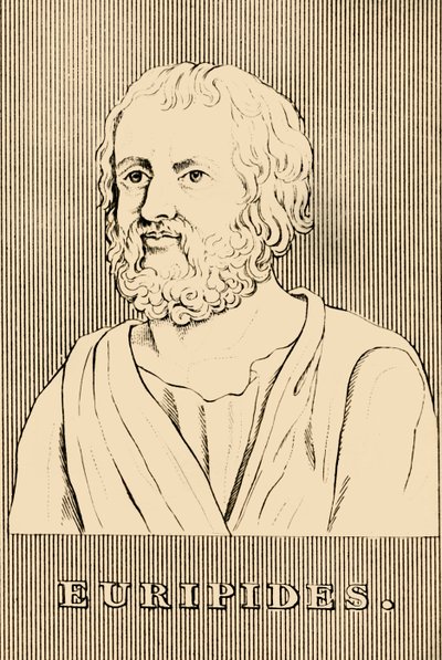 Euripides, c480-406 f.Kr., 1830. af Unbekannt