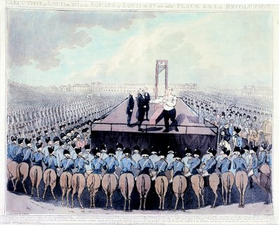 Henrettelse af Ludvig XVI, 1793 af Unbekannt