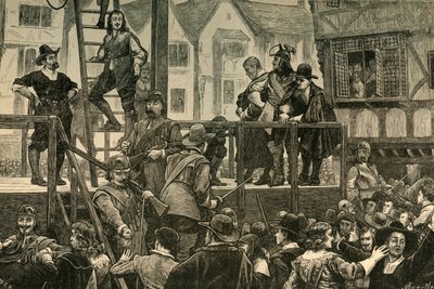 Henrettelse af Tomkins og Challoner, 1897. af Unbekannt