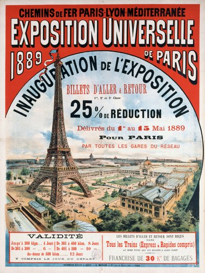 Verdensudstillingen 1889, 1889. af Unbekannt