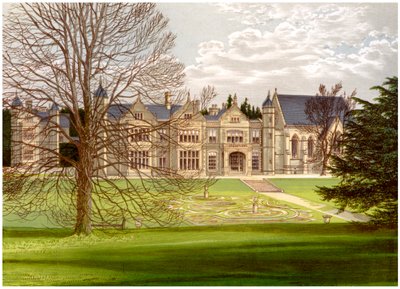 Exton House, Rutland, hjemsted for jarlen af Gainsborough, c1880 af Unbekannt