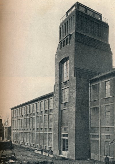Fabrik for Etablissements Nicolle, Wambrechies Nord, arkitekt, Andre Granet, c1928 af Unbekannt