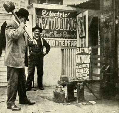 Fairground attraktion, 1910. af Unbekannt