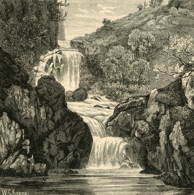 Fall in the Devils Glen, 1898. af Unbekannt