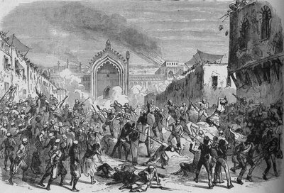Fall of Lucknow, c1880 af Unbekannt