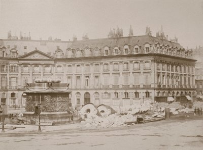Faldet søjle, Place Vendome, Paris, 1871 af Unbekannt