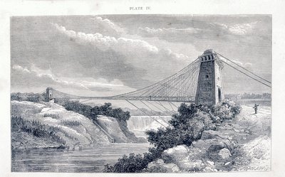 Falls View Suspension Bridge, Niagara, Nordamerika, c1869-c1889 af Unbekannt