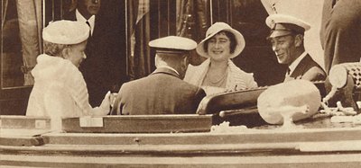 Family Joke - forlader Royal Yacht Albert og Victoria ved Cowes, c1935 1937 af Unbekannt