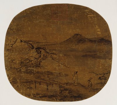 Ventilator monteret som albumblad, Ming-dynastiet, 1368-1644. af Unbekannt