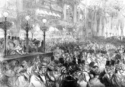 Udklædningsbal i det nye Grand Opera House, Paris, til fordel for de fattige, 1875 af Unbekannt