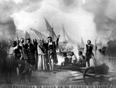 Abschied von Kolumbus, 1482, 1920er Jahre von Unbekannt