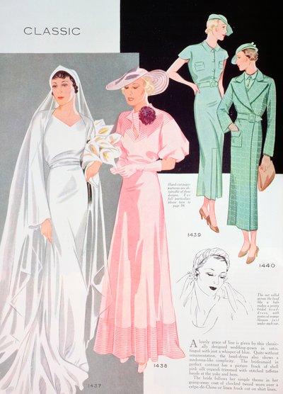 Modeillustration, 1935 af Unbekannt