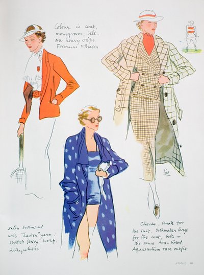 Modeillustration, 1935 af Unbekannt