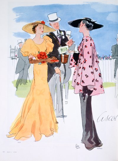 Modeillustration, 1935 af Unbekannt