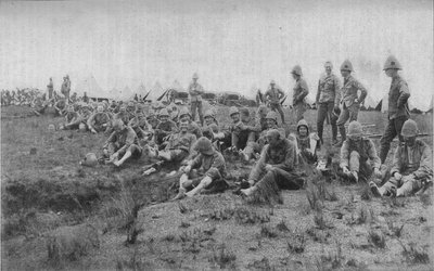 Fodinspektion i Estcourt, 1902 af Unbekannt