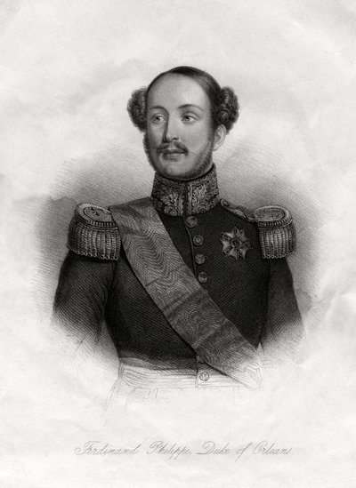 Ferdinand-Philippe 1810-1842, Prins Royal af Frankrig, 1800-tallet af Unbekannt