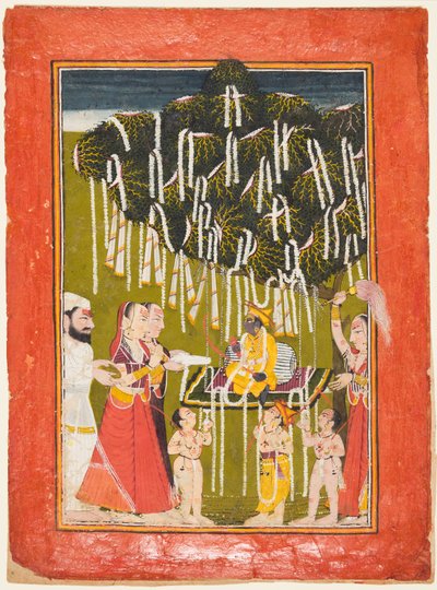 Fertilitetsdyrkelse af Krishna, ca. 1720-25. af Unbekannt