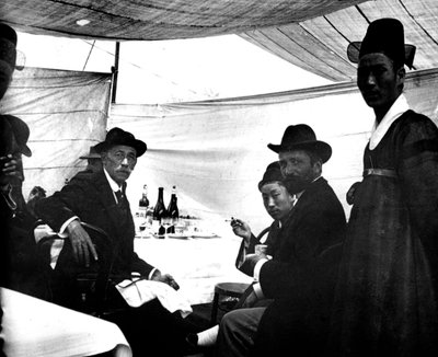 Festival til ære for kejseren af Japan, Korea, 1900 af Unbekannt