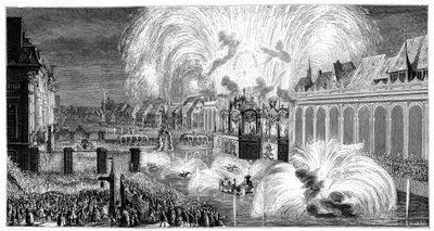 Fyrværkeri, Strasbourg, 1744, 1885 af Unbekannt