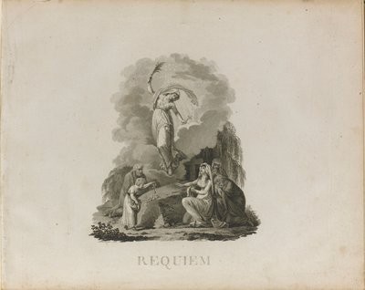 Første udgave af Requiem i d-mol, K. 626 af Wolfgang Amadeus Mozart, ca. 1800. af Unbekannt
