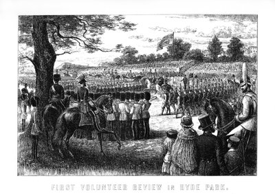 Første anmeldelse af frivillige i Hyde Park, London, 1899 af Unbekannt